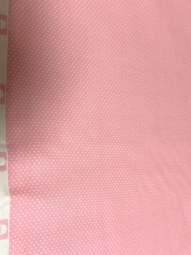 Pin Dot on Pretty Pink Coordinating cotton Fabric per yd sew craft 44″