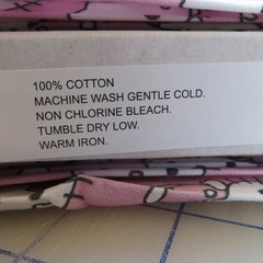 By The Yard, Hello Kitty On Light Pink~ $3.99 Ships ANY Amount Of Cotton Fabric