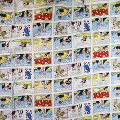 Pop-Eye Comic Strip King Features Syndicate 2005 HTF Fabric (45″Wx33″ Remnant