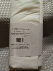 NEW Two (2) Yards Pre-Cut Solid Poly Cotton Fabric in White.