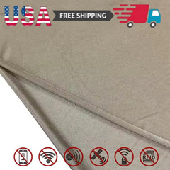 Pure Silver Fabric Conductive Stretchy Faraday Cloth for EMF/RFID/EMI/RF Block