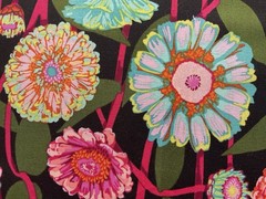 Fabric Cotton Large Colorful Flower By Anna Maria 43” X 36”325