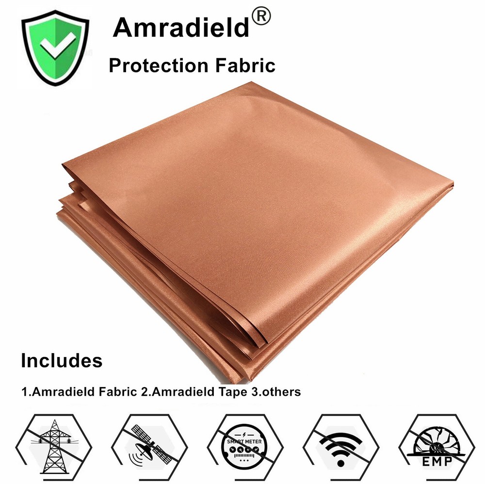 EMF Protection Pure Copper Fabric-Blocking RFID Radiation Singal Wifi EMI EMP RF