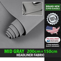 Medium Gray 80″×60″ Fabric Knit Material Interior Replacement for car/Truck Roof