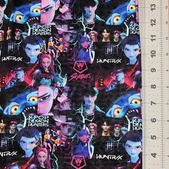 K-Pop Huntrix Demon Hunters FQ 18” By 28” Custom Cotton Fabric
