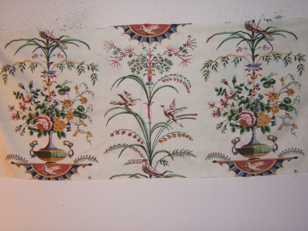Thibaut, Empire Toile, Arabesque Toile, Remnants, Color White Multi, Var. Sizes