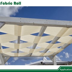6ft Beige Sun Shade Fabric Roll Replaceable Canopy Pergola Multi-purpose Cloth