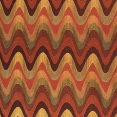 Terracotta Wave Pattern Geometric Upholstery Cushion Pillow Sewing Fabric BTY