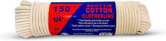 #8 1/4″ X 150 Ft Scottie Cotton Clothesline, White