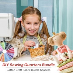 120 Multicolored 4” x 4” Cotton Squares – Ideal for Beginners & Kids’ Crafts