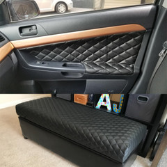 Faux Leather Fabric PVC Foam Backing Quilted Vinyl Car Auto Interior Decor
