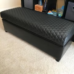 Faux Leather Fabric DIY PVC Foam Backing Quilted Vinyl Car Upholstery Headboard