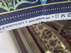 Luminosity Butterfly-cream Multi Metalic 24X44 Panel by Northcott Fabric CRAFT!