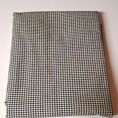 Cotton Fabric Black White Gingham Check Plaid 1 3/4 x 56″ Home Decor