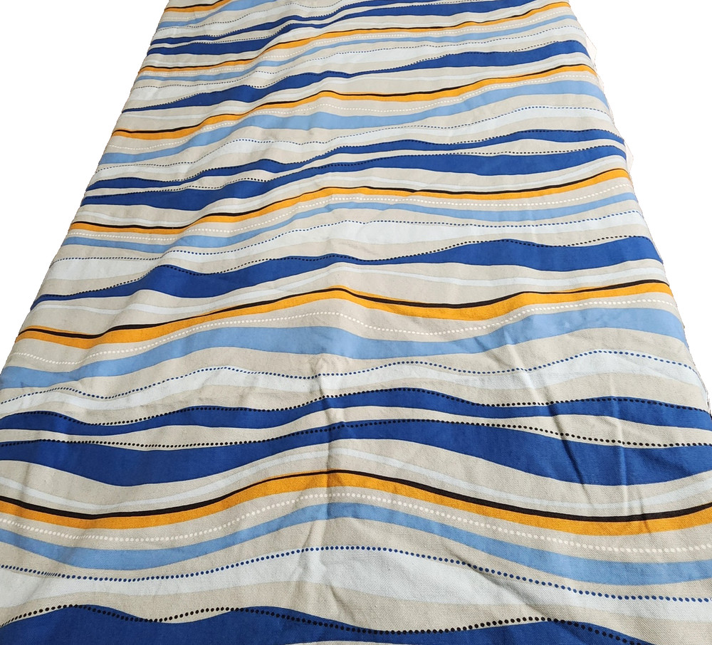 Cotton Fabric WAVE Laurie Smith Collection Hancock Soil Stain Resistant 2 yds