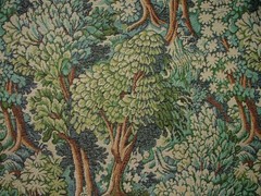 Woodland Forest Tree Tapestry Fabric Curtain Upholstery Cushion Soft Furnishing