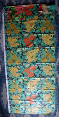 VNTG 1970s? Brunschwig & Fils Glazed Camborne? Chintz Sample Gold Black 24″x51″