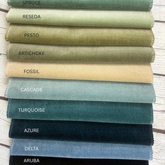 MILA – MINI MOHAIR SOFT PLAIN VELVET UPHOLSTERY FABRIC BY THE YARD