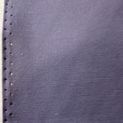 Gray Solid Fabric Stitched/Perforated Edge 57”x57”