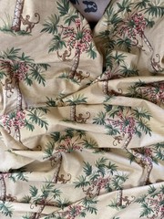 Pat Freund for P Kaufmann MONKEY PALM TREE Print Decorator Fabric, By the Yard