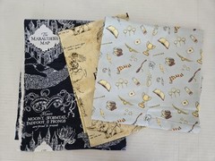 Over 18 Yards of Harry Potter Fabrics Flannel & Cotton Various Cuts FREE SHIP
