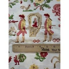 Richloom Platinum Collection Fabric rare 8 yards wide toile de jouy European 55”