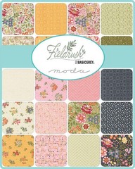 Fieldrush Moda Charm Pack, 100% Cotton 5-inch Precut Fabric Squares (42 pcs)
