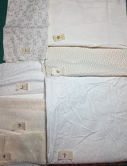 YOUR CHOICE: FQs Scraps White on white Cream Blenders cotton Craft quilt Fabric