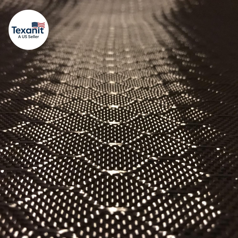 (5 Ft – 10 Ft Rolls) – 1 Meter Wide (39.8 In) – Carbon Fiber – Beehive Weave Fa