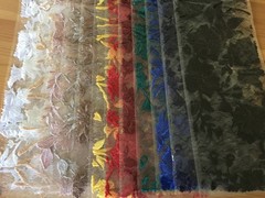 Nina BLACK Polyester 3D Floral Embroidery on Mesh Lace Fabric by the Yard – 100