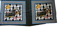 Pillows Fabric Panels Race Car #2