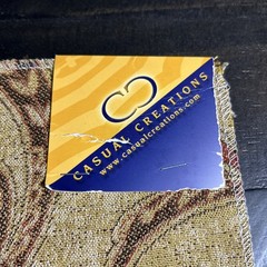 Casual Creations Vintage Upholstery Fabric Samples Brown Pattern 2 pieces 10X20