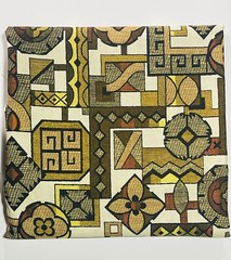VTG House ‘N Home Fabrics & Draperies Inc Abstract Mid Century Mod Fabric 133″