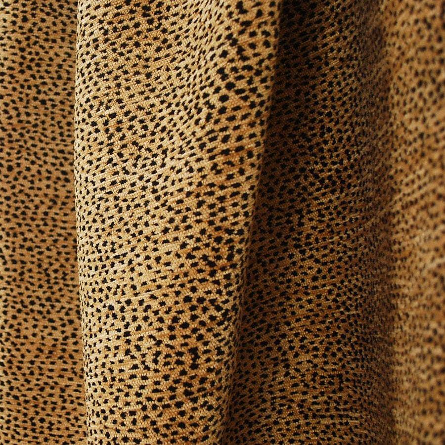 Siamese Black Tan Leopard Cheetah Upholstery Fabric