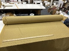 FAUX SILK FLOWERS EMBROIDERED~DRAPERY UPHOLSTERY Sold By The Yard