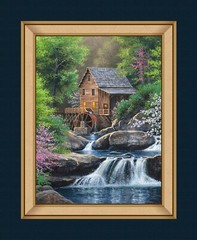 Spring Mill Painter Water Texture by Abraham Hunter Quilt Fabric BTY 44″ Wide