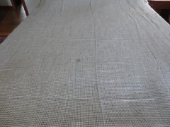 3861. BLACK & WHITE CHECK Cotton or Cotton Blend FABRIC – 59″ x 4 yds.