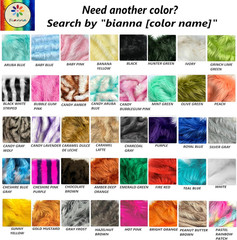 Bianna Candy Black Wolf Faux Fur Fabric, 60 inches Wide Options, American Seller