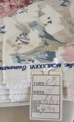Vtg 1987 House ‘N Home Pink Purple Teal Floral Drapery Fabric 54″ 6.5 Yards
