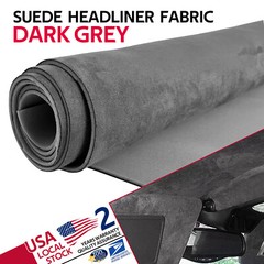 Suede Headliner Fabric 1/8″ Thick Foam Upholstery Roof Liner Replacement 60″ (W)