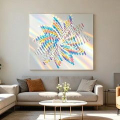 Holographic Acrylic Squares 100 Pieces Colorful High-Clarity Mini