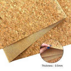 AOUXSEEM 11.8″ x 52″(30cm x 132cm) Real Cork Faux Leather Roll for