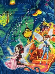 Tinkerbell Tink Forest Cotton Fabric 44″ Wide, 1 yard Springs Global US