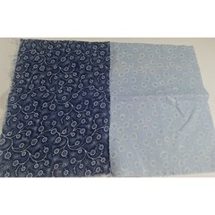 Blue Fabric Quilting, Crafts, Sewing Cotton & Cotton Blend 9″ x 6″ Lot of 31