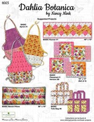 Wilmington Prints – Dahlia Botanica – Repeating Border Stripe Multi, Fabric BTY