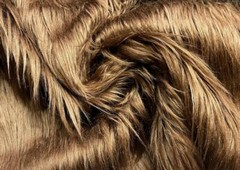 Super Luxury Faux Fur Fabric Material – EXTRA LONG CHESTNUT