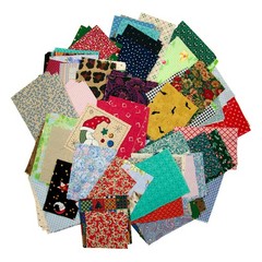 Bulk Quilting Cotton Fabric Scraps Precut Patterned Patchwork Sewing Material