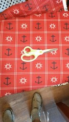 Bryant Indoor/Outdoor ship wheel summer time print by the yard stock tt2