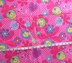 1 yd 100% Cotton Fabric Disney Lizzie McGuire by Spring Ind. Pink