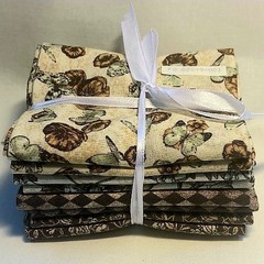 8 FQ Bundle Romantic Garden Andover Butterfly Floral Fat Quarters